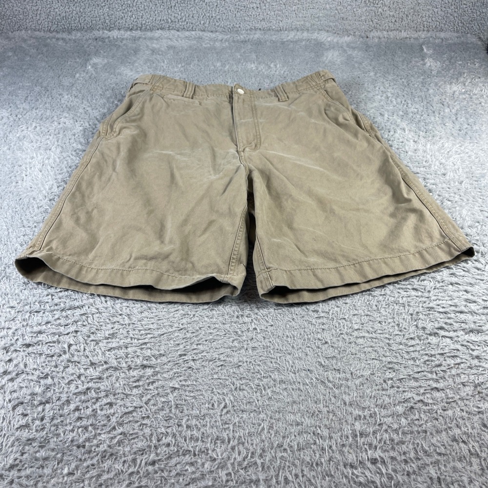 American Eagle Outfitters Mens Khaki Chino Shorts Tan Cotton Size 34 0009-4L